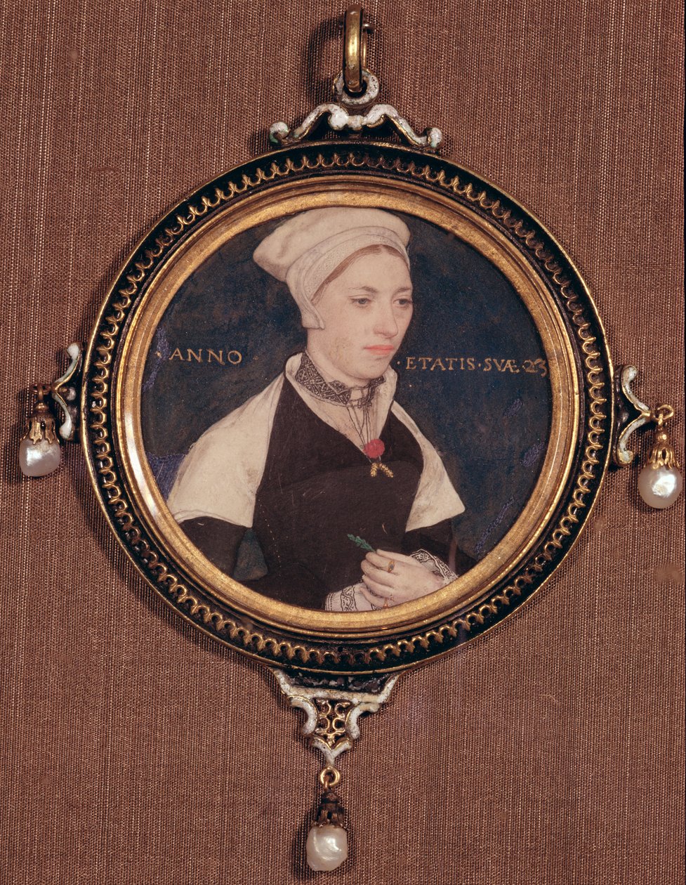 Miniature Portrait of Jane Small, formerly known as Mrs. Robert Pemberton, c.1540 by Hans Holbein der Jüngere