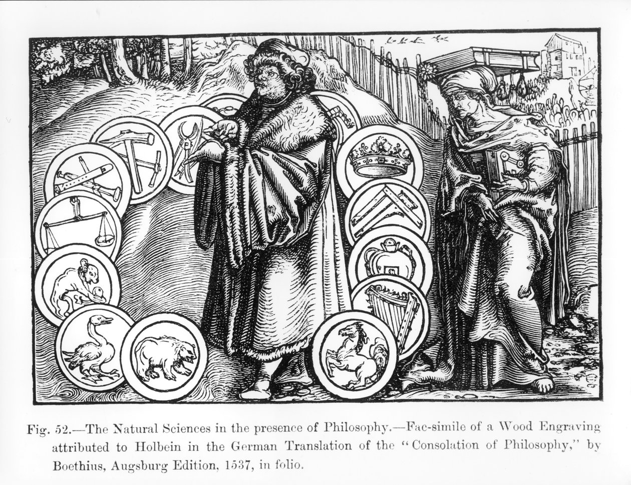 The Natural Sciences in the Presence of Philosophy, from the 1537 German edition of the 