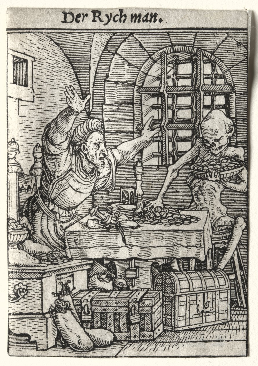 Dance of Death: The Miser by Hans Holbein the Younger