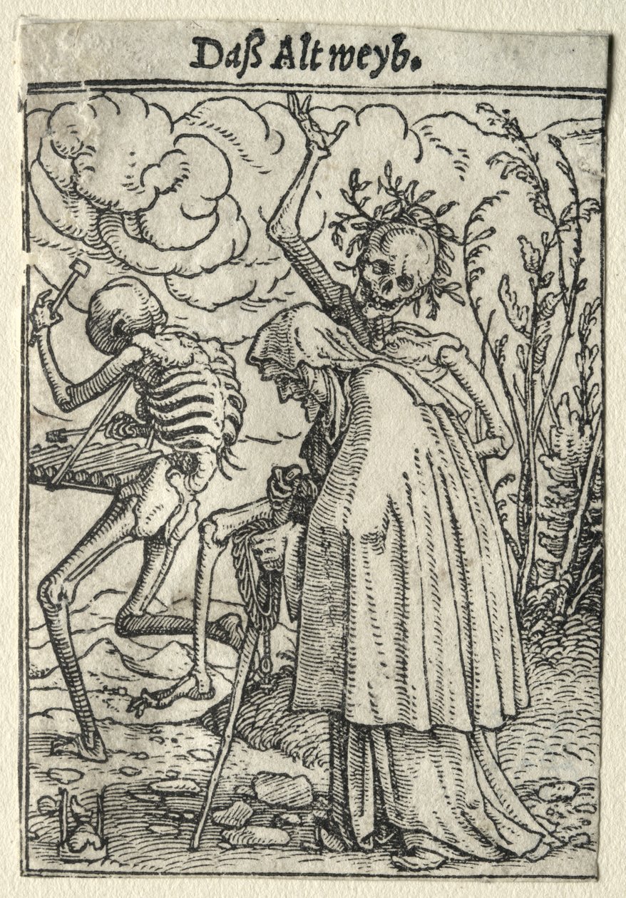 Dance of Death: The Old Woman by Hans Holbein the Younger