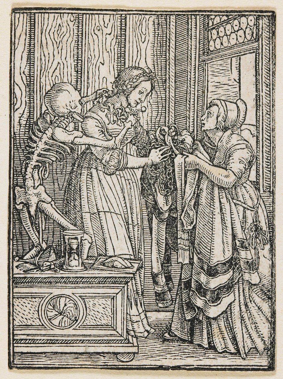 The Countess from Dance of Death (Lyons), 1538 by Hans Holbein the Younger
