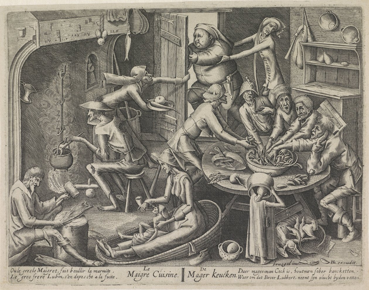 Lean Kitchen (Lean Kitchen and Fat Kitchen) by Hans Liefrinck (I) (possibly)