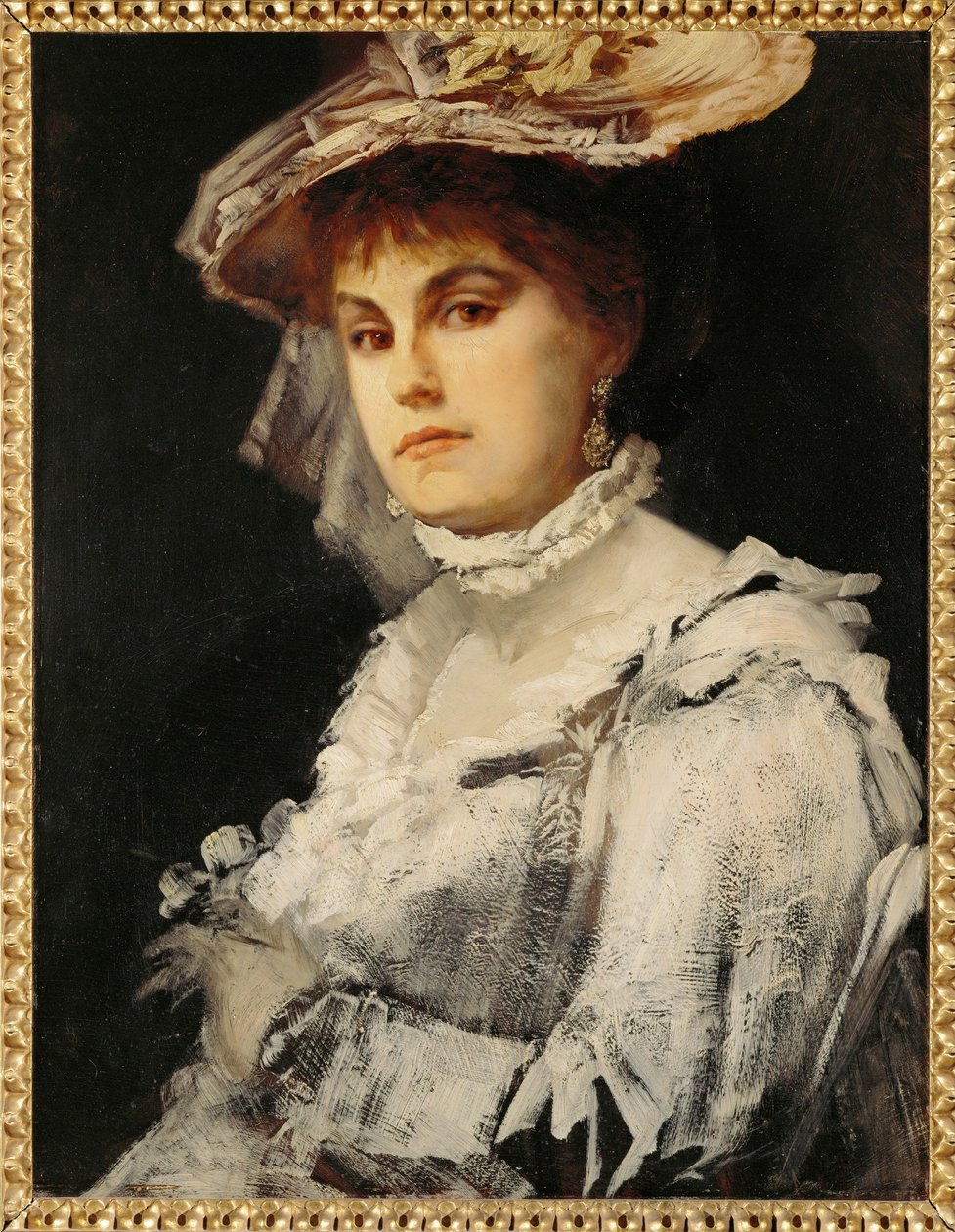 Amalie Makart, First Wife of the Painter by Hans Makart
