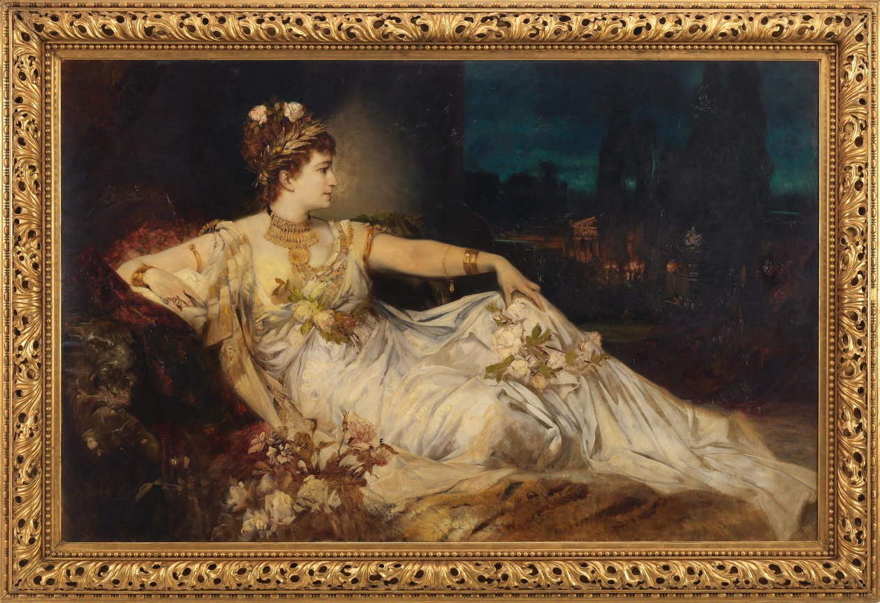 Charlotte Wolter (1834-1897) as "Messalina" in "Arria and Messalina" by Adolf von Wilbrandt by Hans Makart