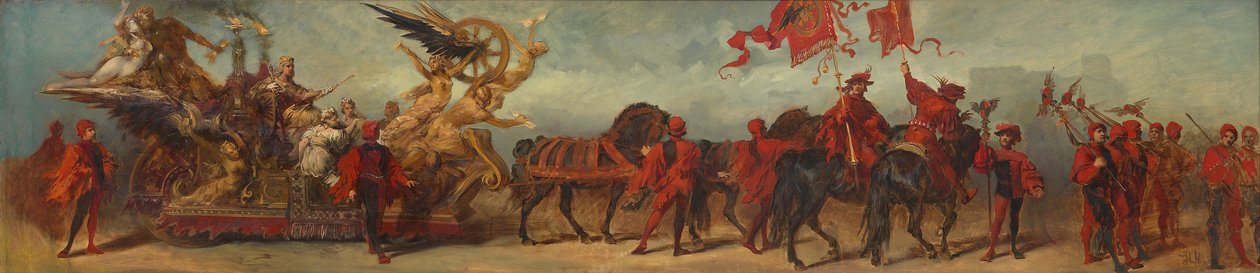 Design for the Parade 1879 - The Railway Workers by Hans Makart