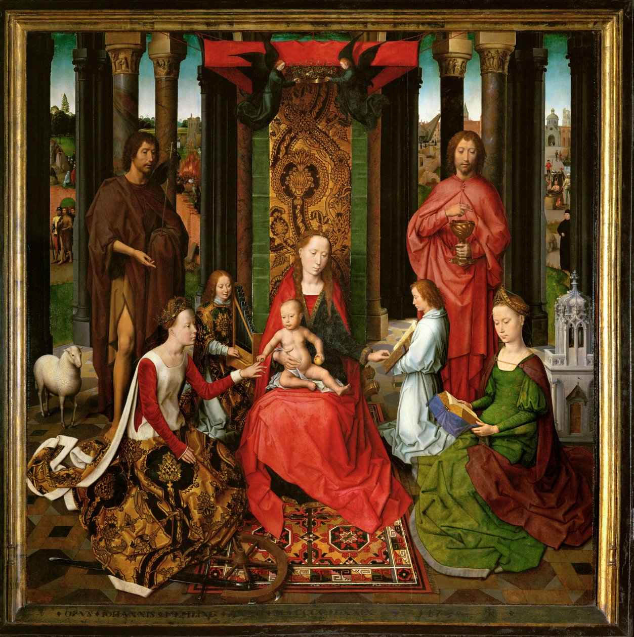 Altarpiece of St. John the Baptist and St. John the Evangelist by Hans Memling
