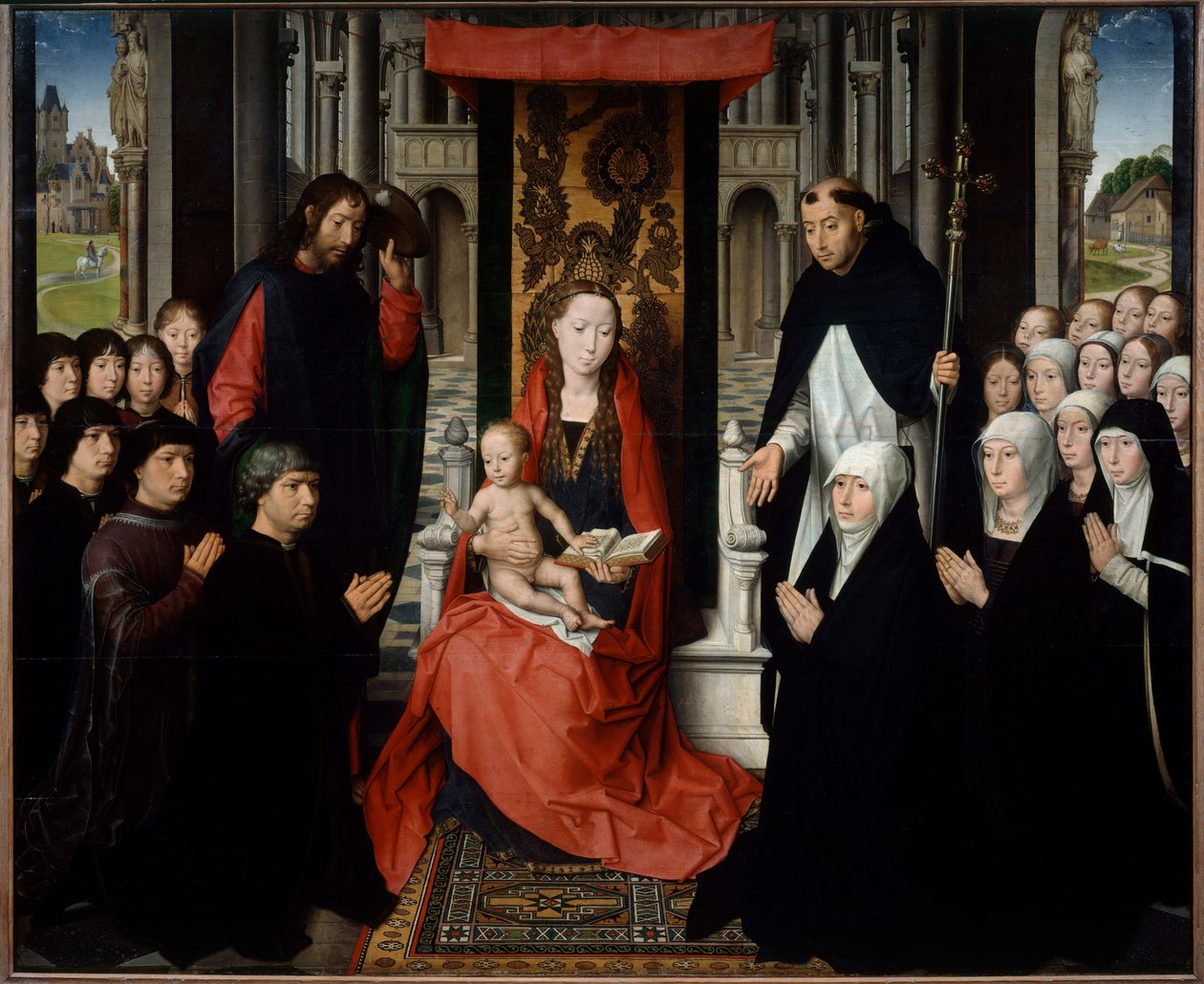 The Virgin and Child between Saint James and Saint Dominica Presenting Donors by Hans Memling