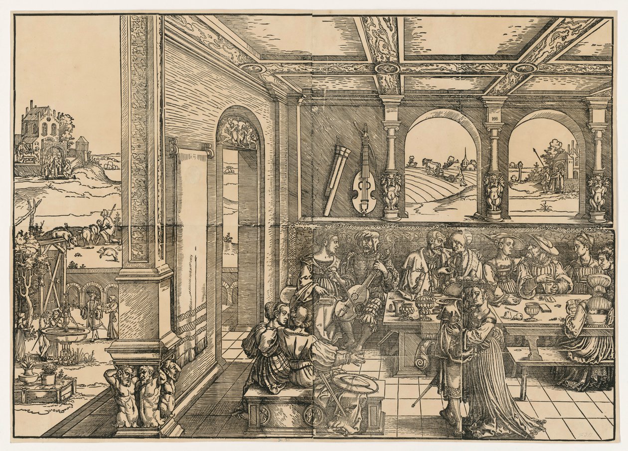 The Parable of the Prodigal Son by Hans Sebald Beham