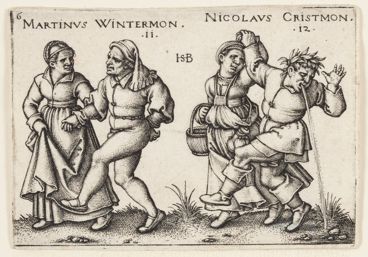 November and December by Hans Sebald Beham