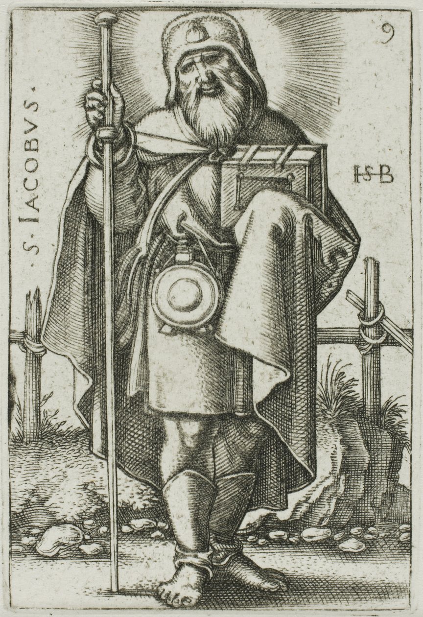 St. James Major, Plate 9 from The Twelve Apostles by Hans Sebald Beham