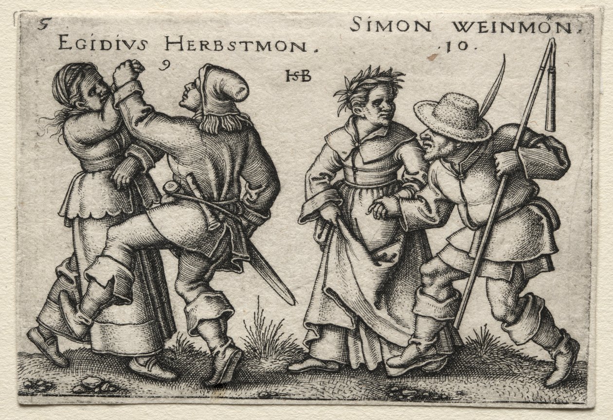 The Village Wedding: Egidius Herbstmon / Simon Weimon by Hans Sebald Beham