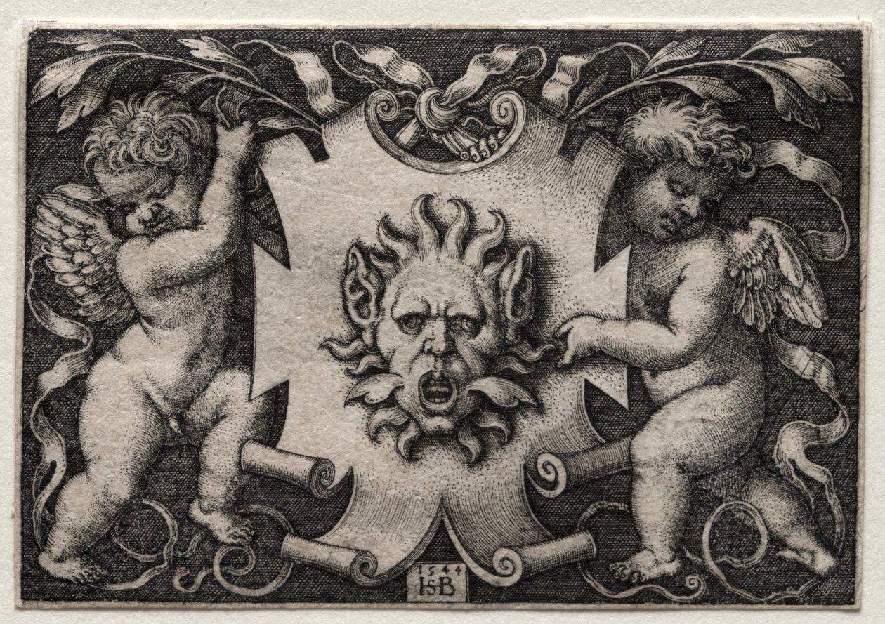 Vignette with Mascaron by Hans Sebald Beham