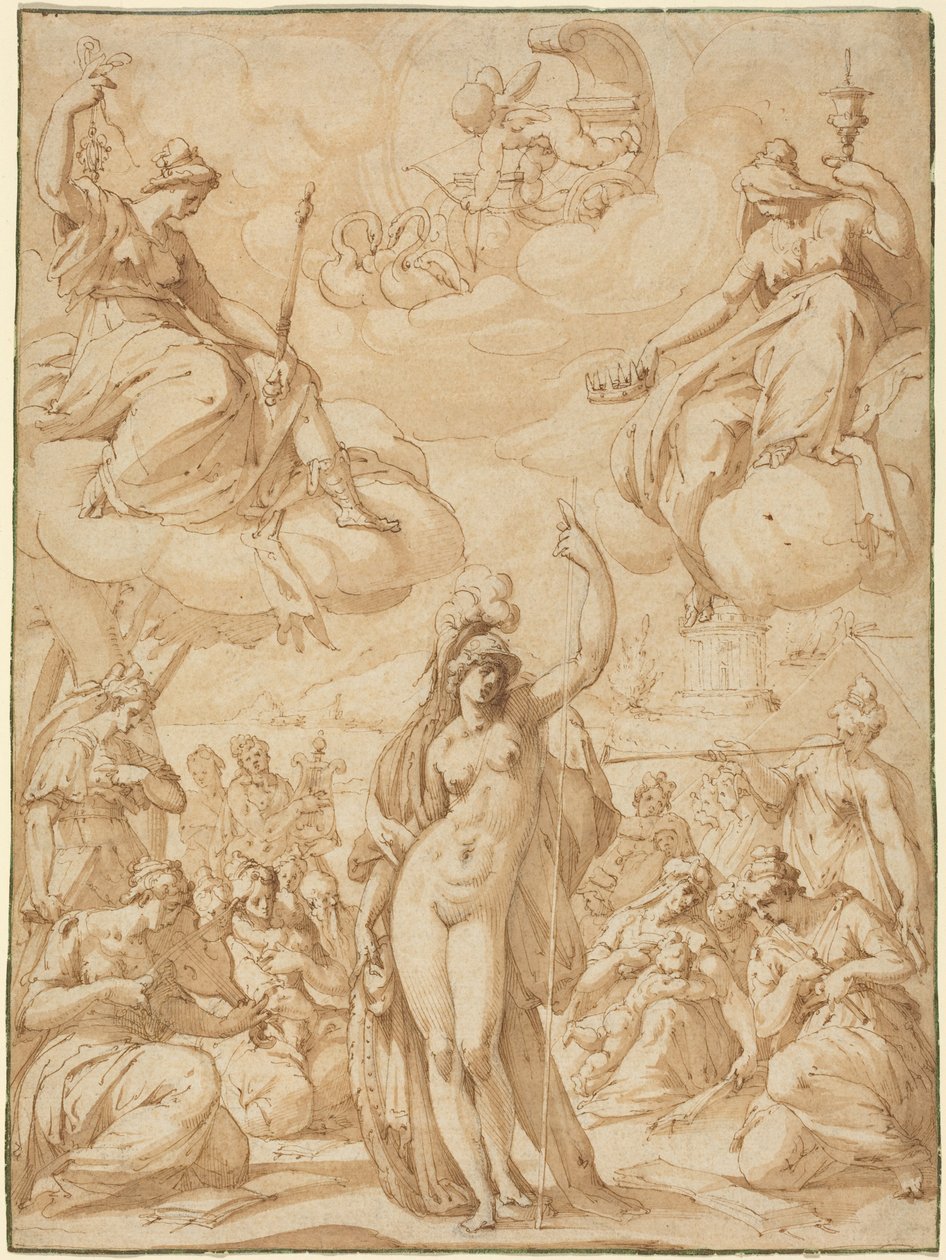 Allegory of Minerva as the Head of the Muses by Hans Speckaert