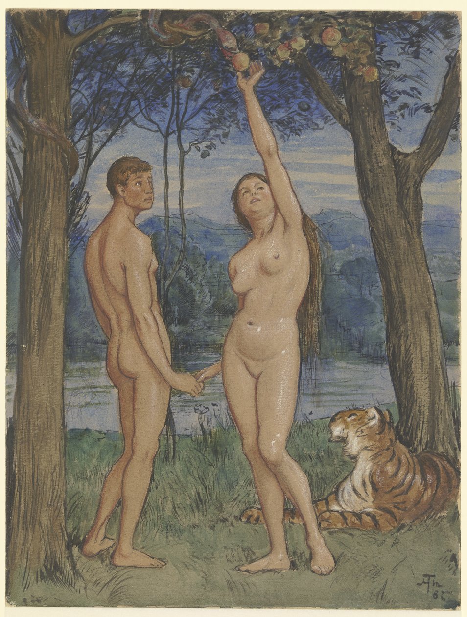 Adam and Eve by Hans Thoma