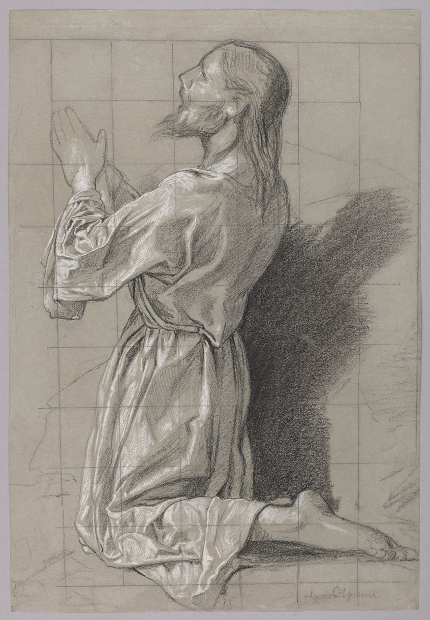 Christ on the Mount of Olives by Hans Thoma
