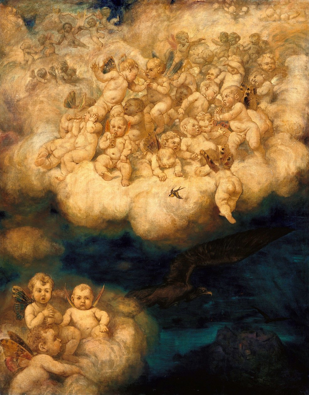 Cloud of Angels by Hans Thoma