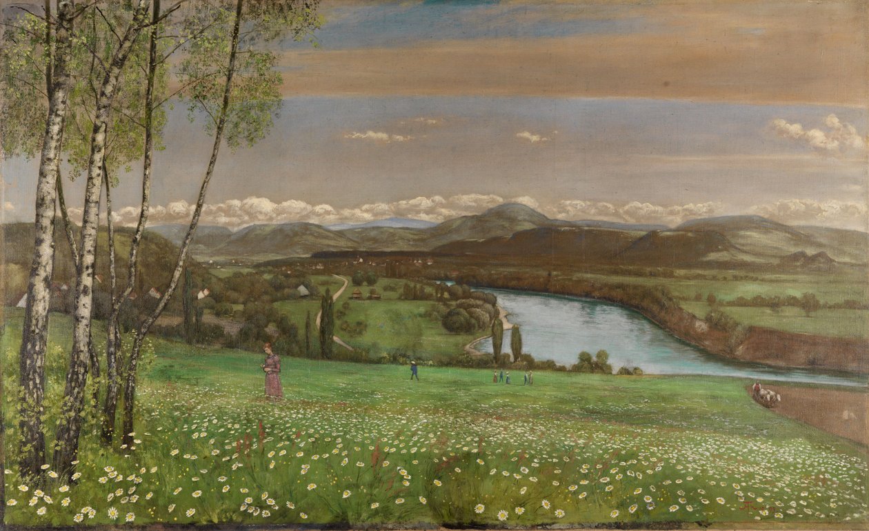 The Rhine Valley near Säckingen by Hans Thoma