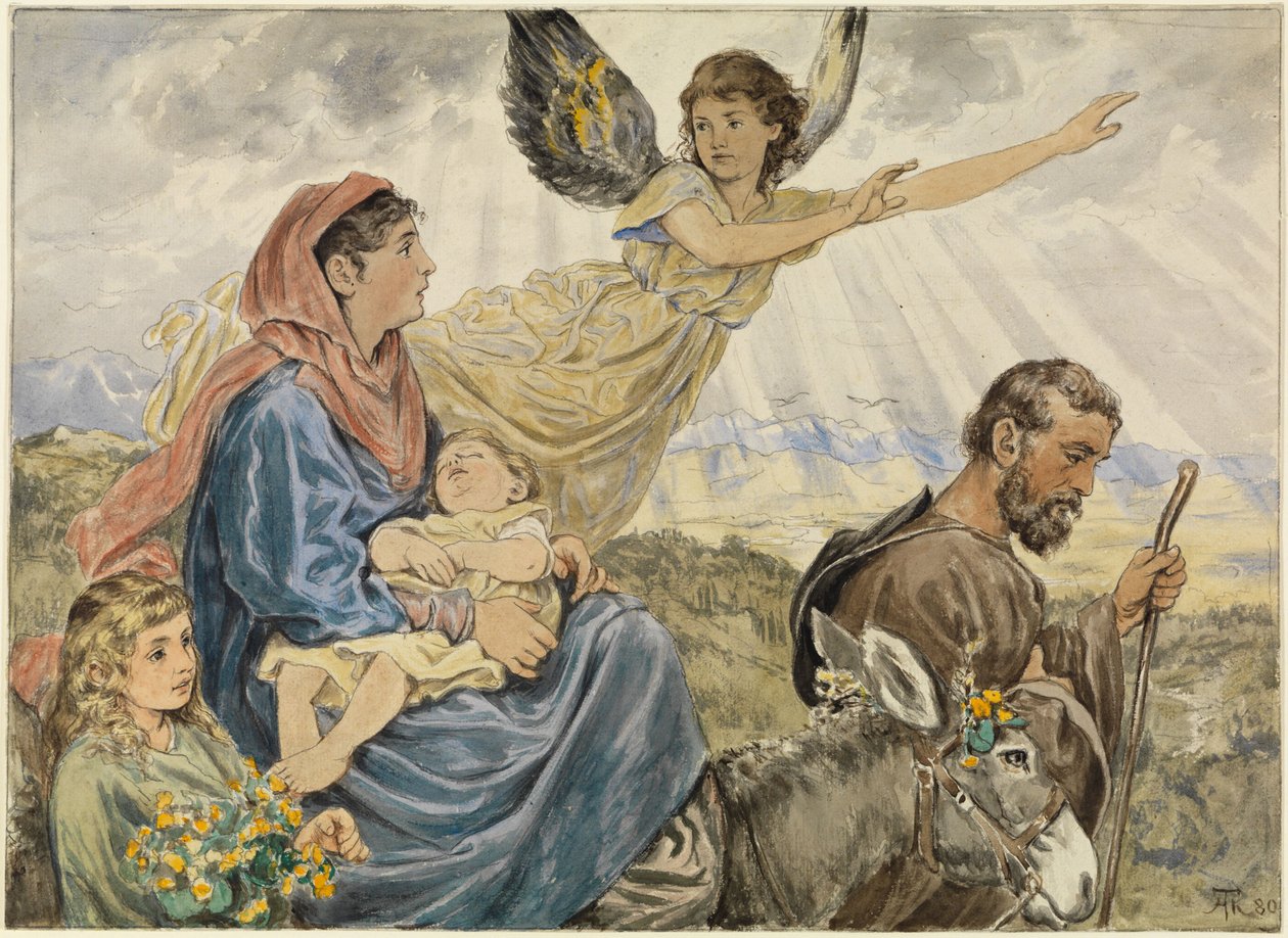 Flight into Egypt by Hans Thoma