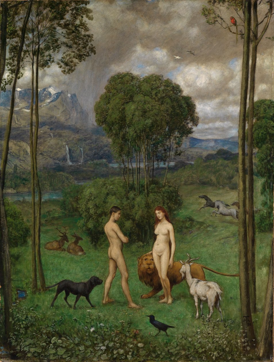 In Paradise by Hans Thoma