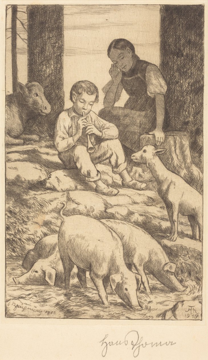 Pastoral by Hans Thoma
