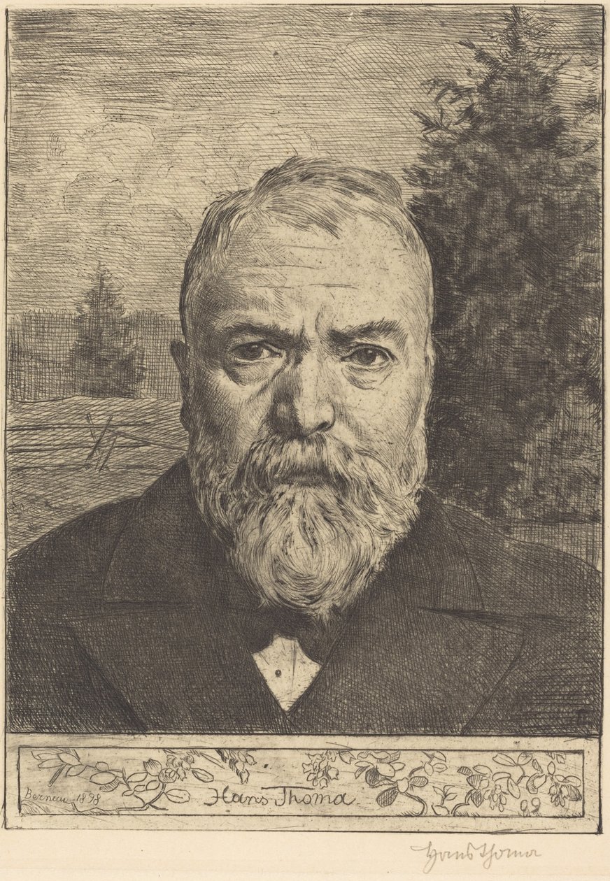 Self-Portrait II by Hans Thoma