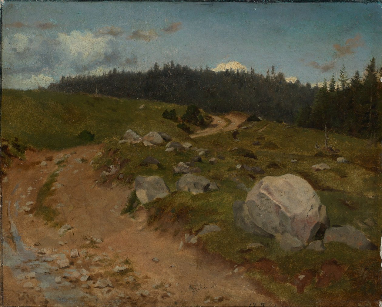 Rocky Path at the Forest Edge by Hans Thoma