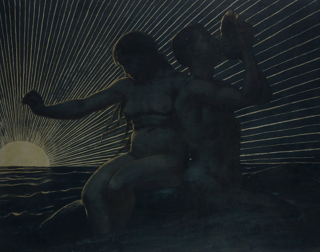 Triton Pair by Hans Thoma