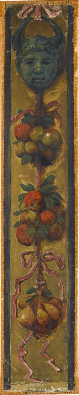Wall Frieze from the Music Room of the Pringsheim House, Munich: Horned Mask with Three Bundles of Apples and Pears. Left of Inv.-No. 1920 by Hans Thoma