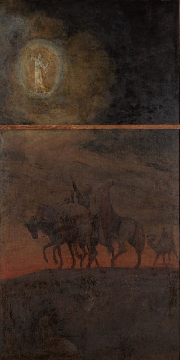 Christmas Triptych: Procession of the Three Holy Kings by Hans Thoma