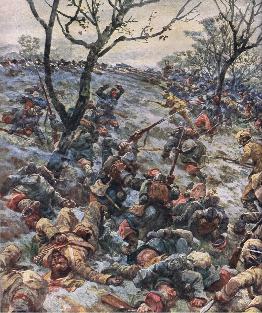 The Collapse of the French Front Line, from The Illustrated History of the World War 1914-1915 by Hans W. Schmidt