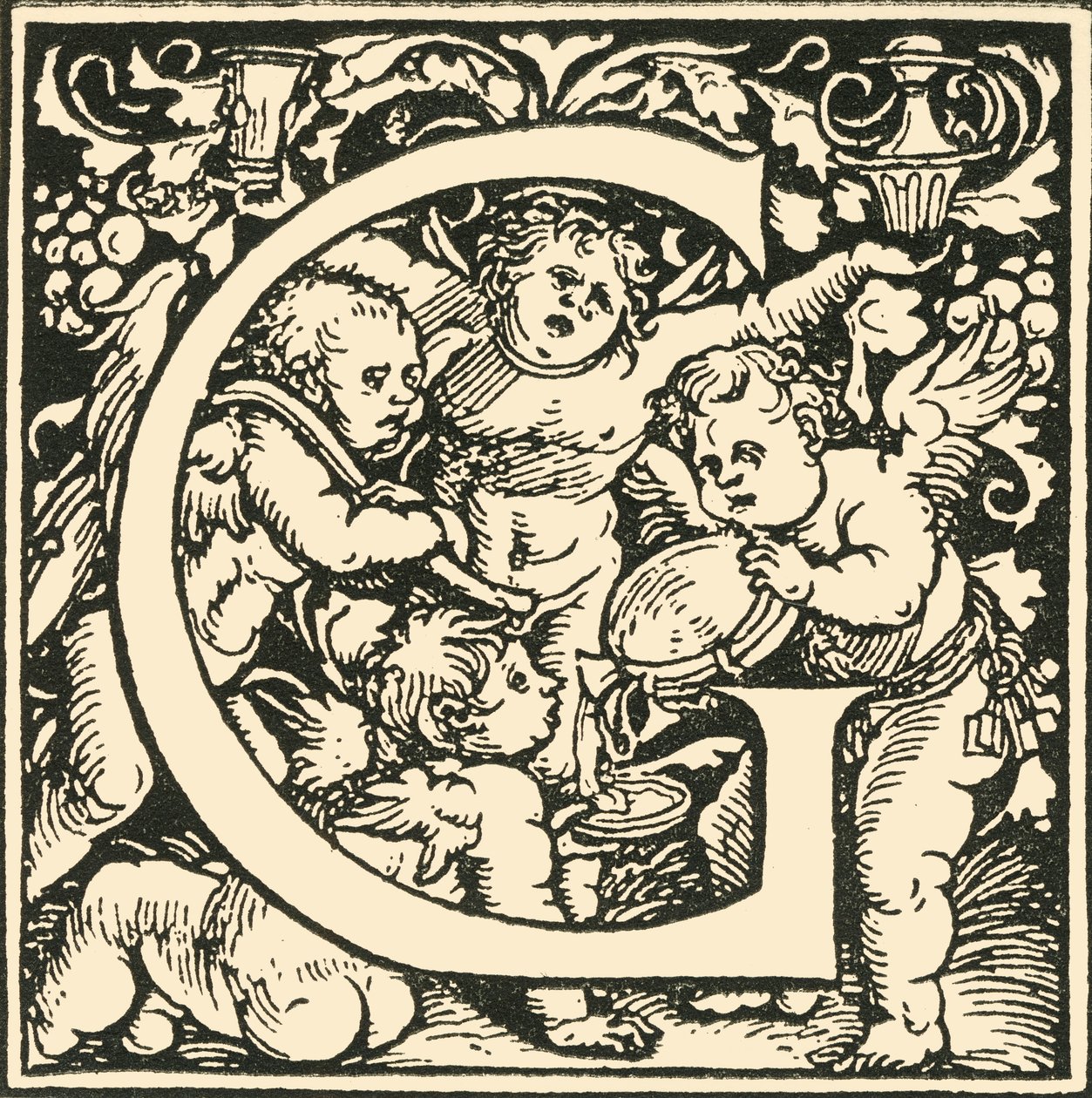 G - An Alphabet by Hans Weiditz, c1520-1521 by Hans Weiditz