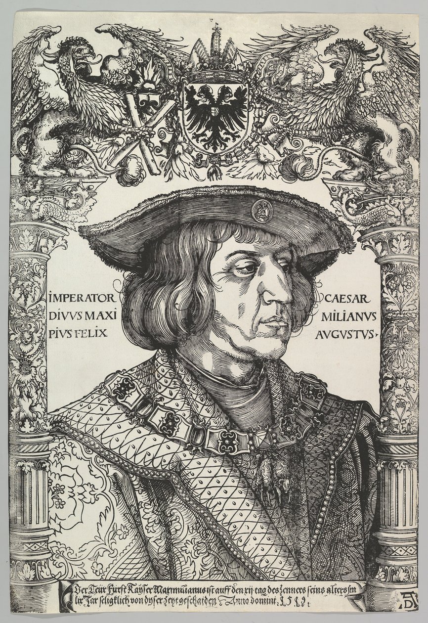 Portrait of Emperor Maximilian I, 1519 by Hans Weiditz