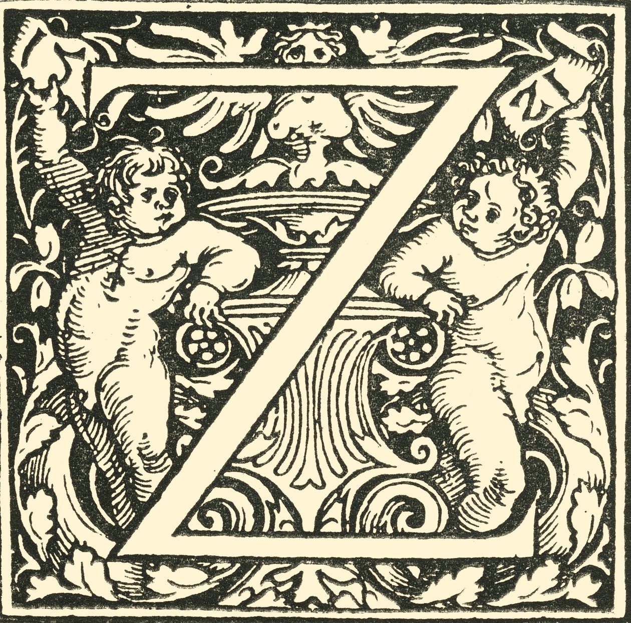 Z - An Alphabet by Hans Weiditz, c. 1520-1521, 1908 by Hans Weiditz