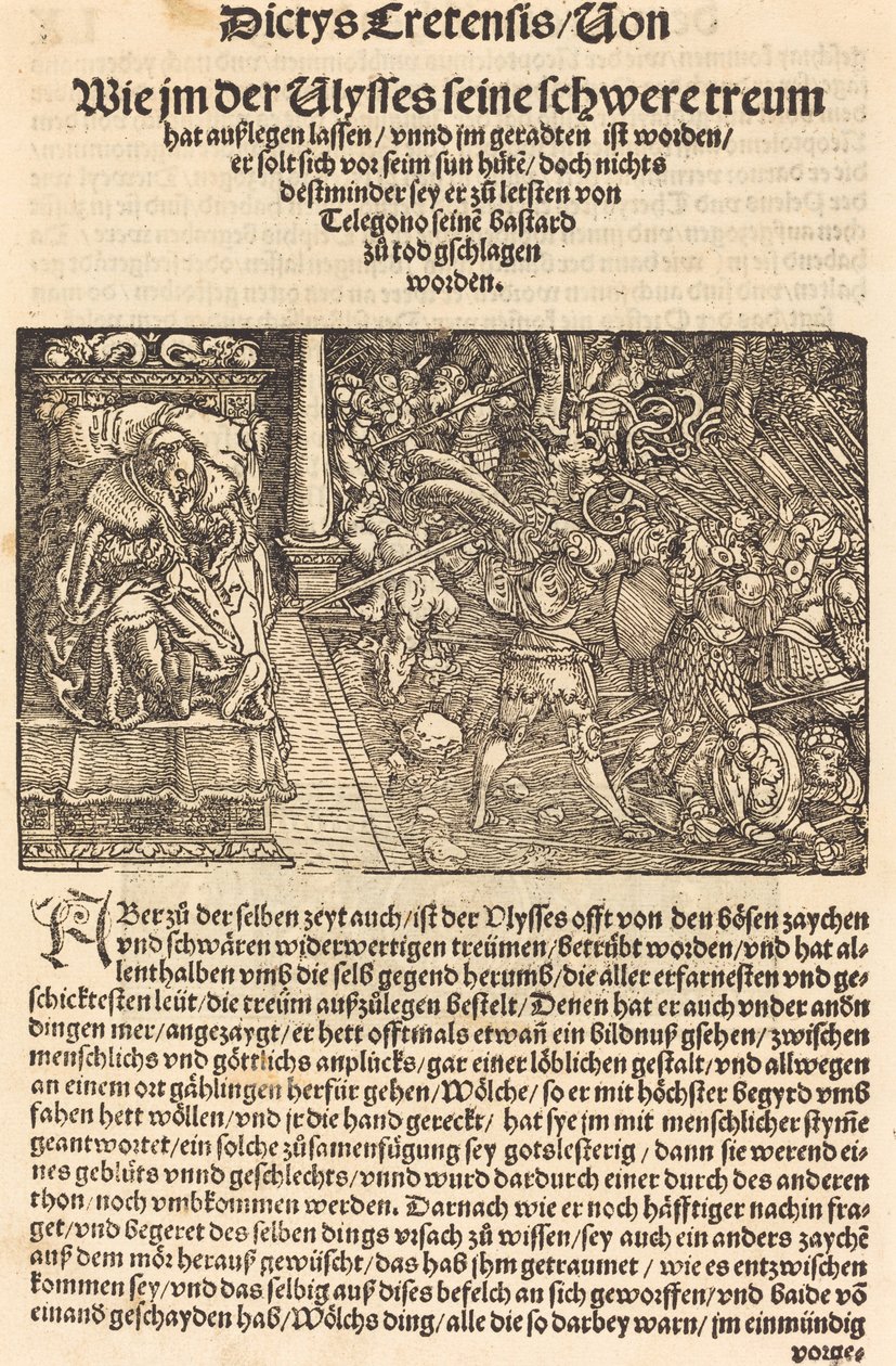 Page from Troianischen Kreig - Ausberg by Hans Weiditz, II