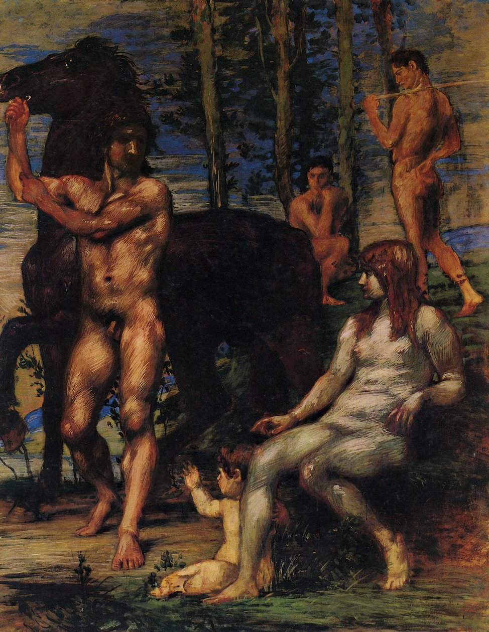 Horse Leader and Nymph by Hans von Marées