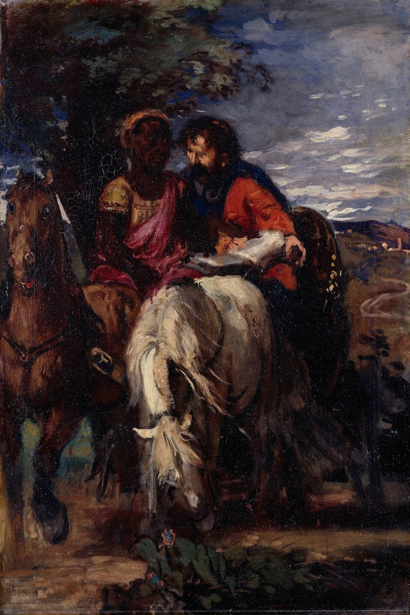 Philip and the Chamberlain by Hans von Marées