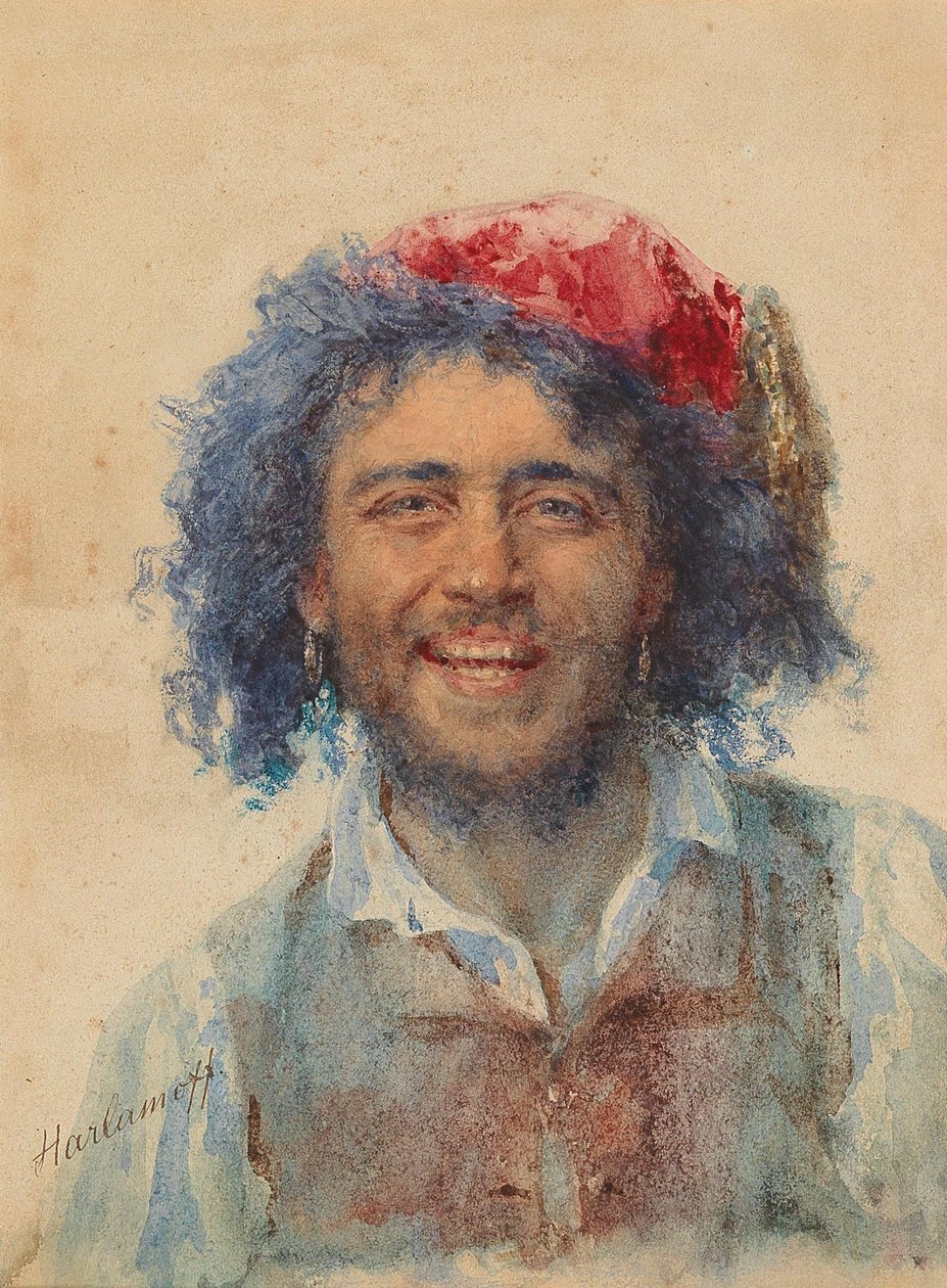 Self-Portrait as Gypsy Baron by Harlamov