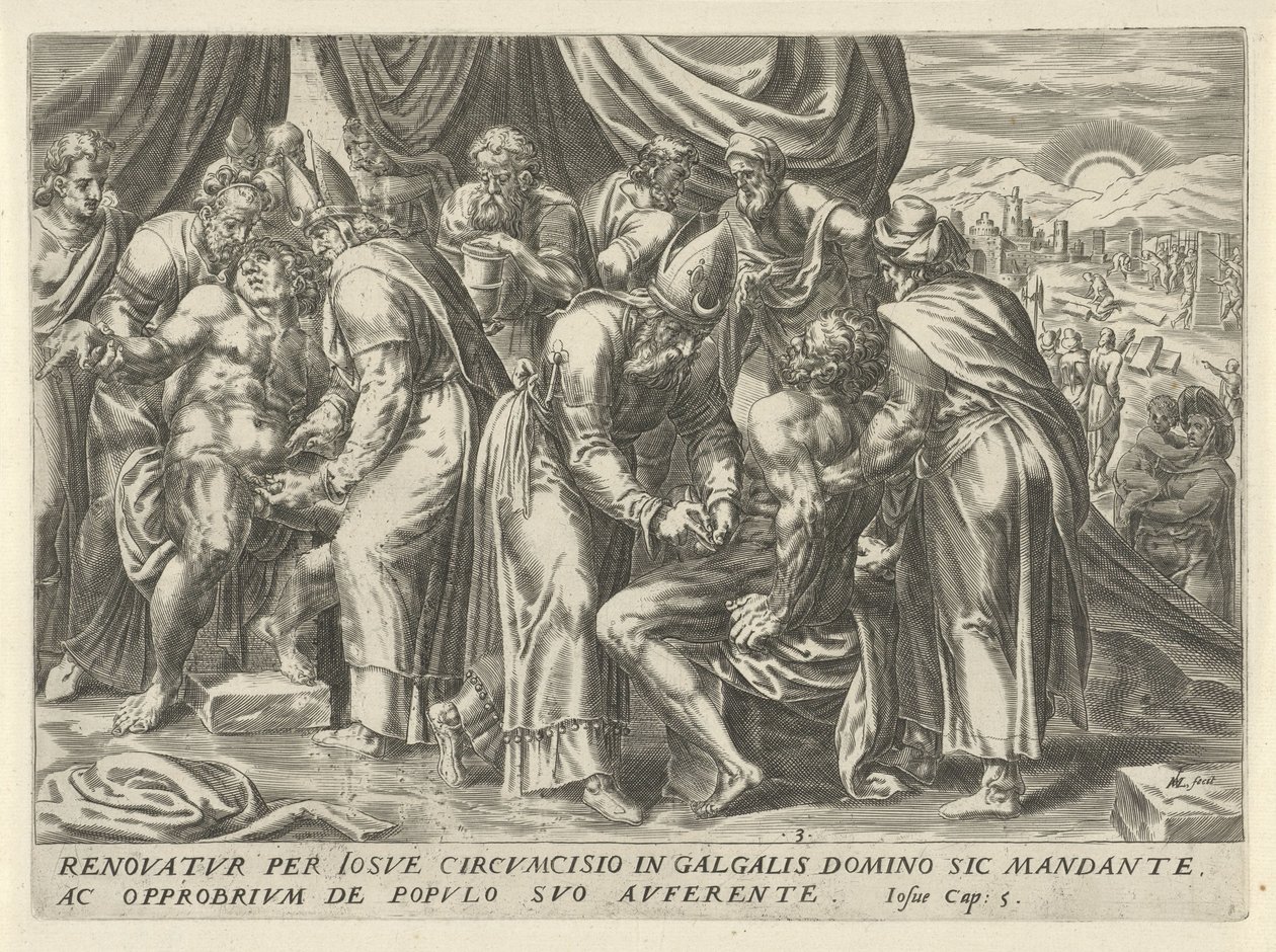 Circumcision of the Israelites (The History of Joshua) (series title) by Harmen Jansz Muller