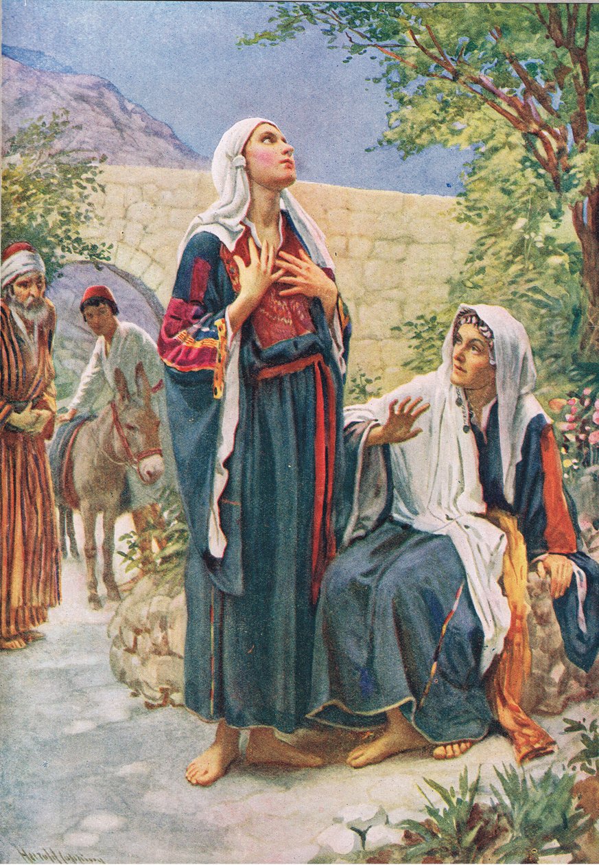 Mary and Elisabeth by Harold Copping