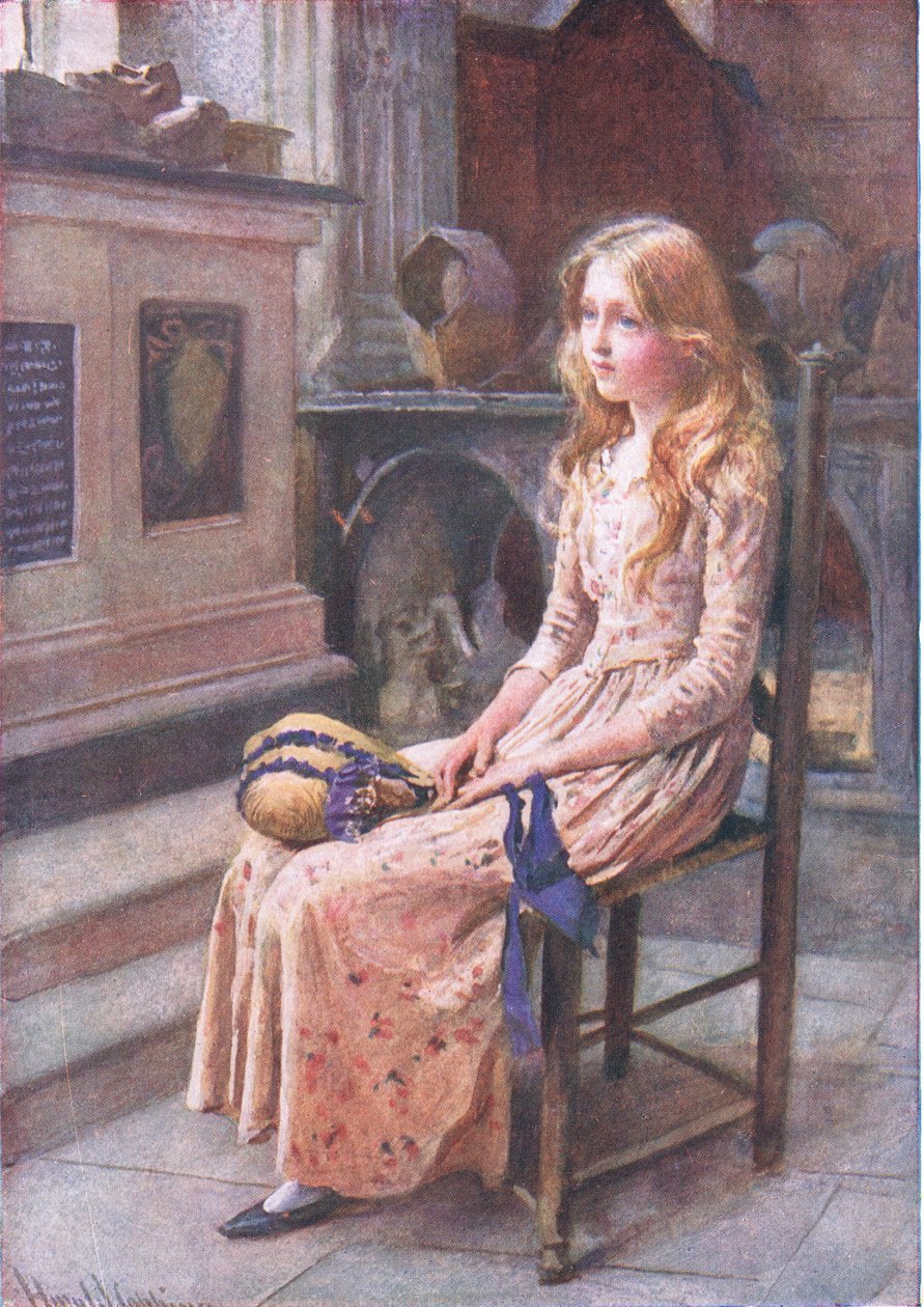 Little Nell in the Old Church, illustrations for 