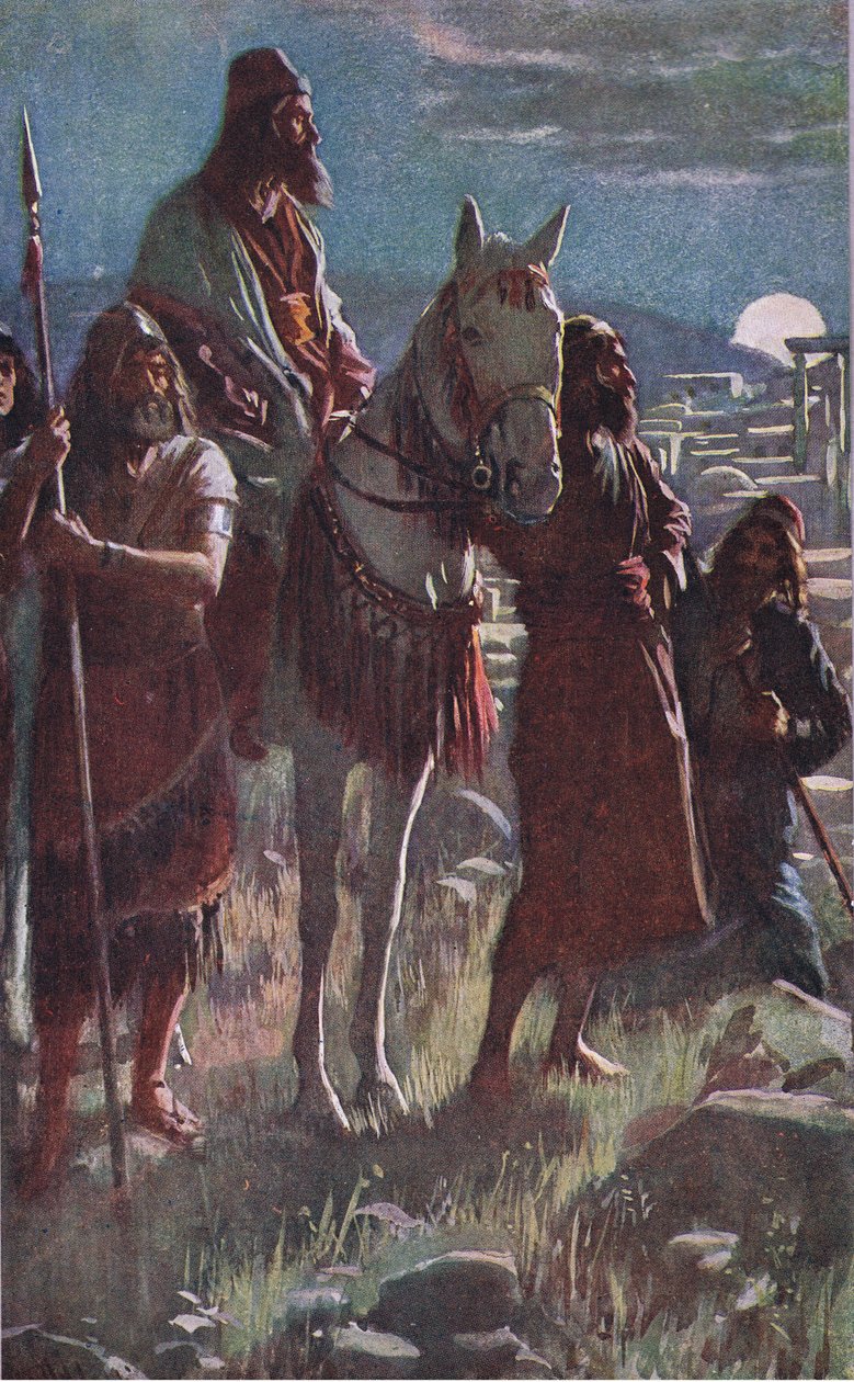Nehemiah's Midnight Survey (Illustration from Pictures That Teach The ...
