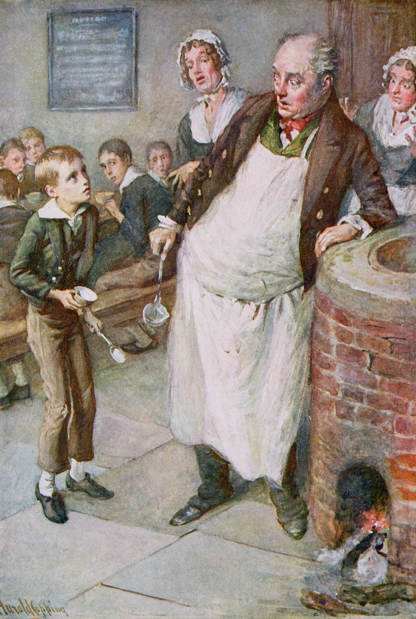 Oliver Asks for More, illustration for 