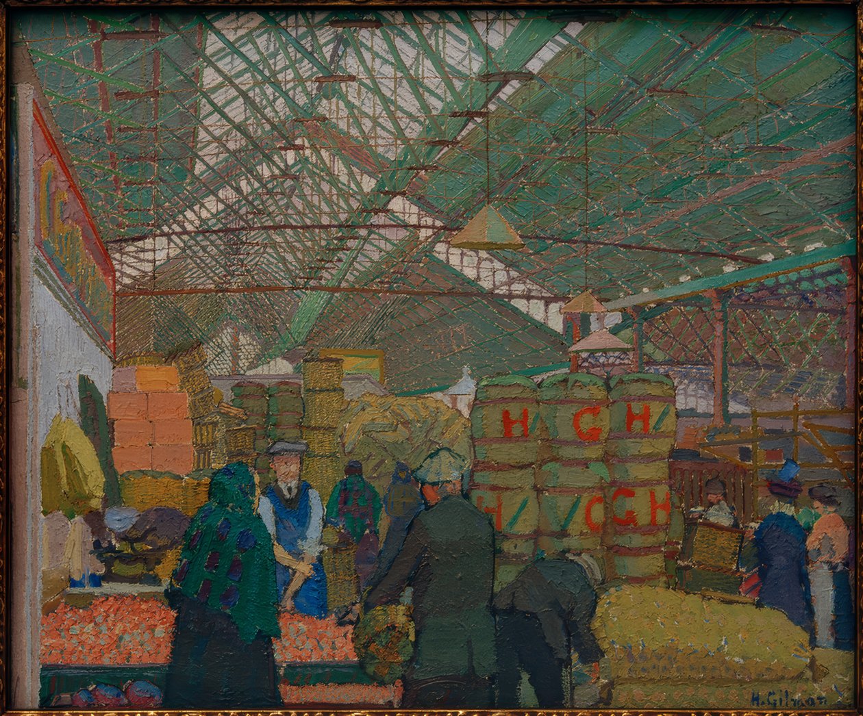 Market in Leeds by Harold Gilman