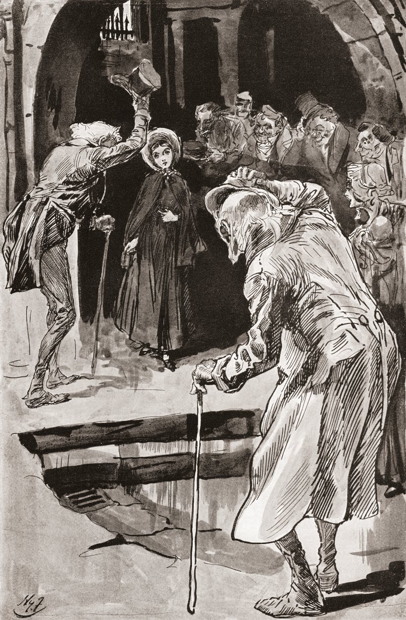 Little Dorrit. Illustration by Harry Furniss for the Charles Dickens novel by Harry Furniss