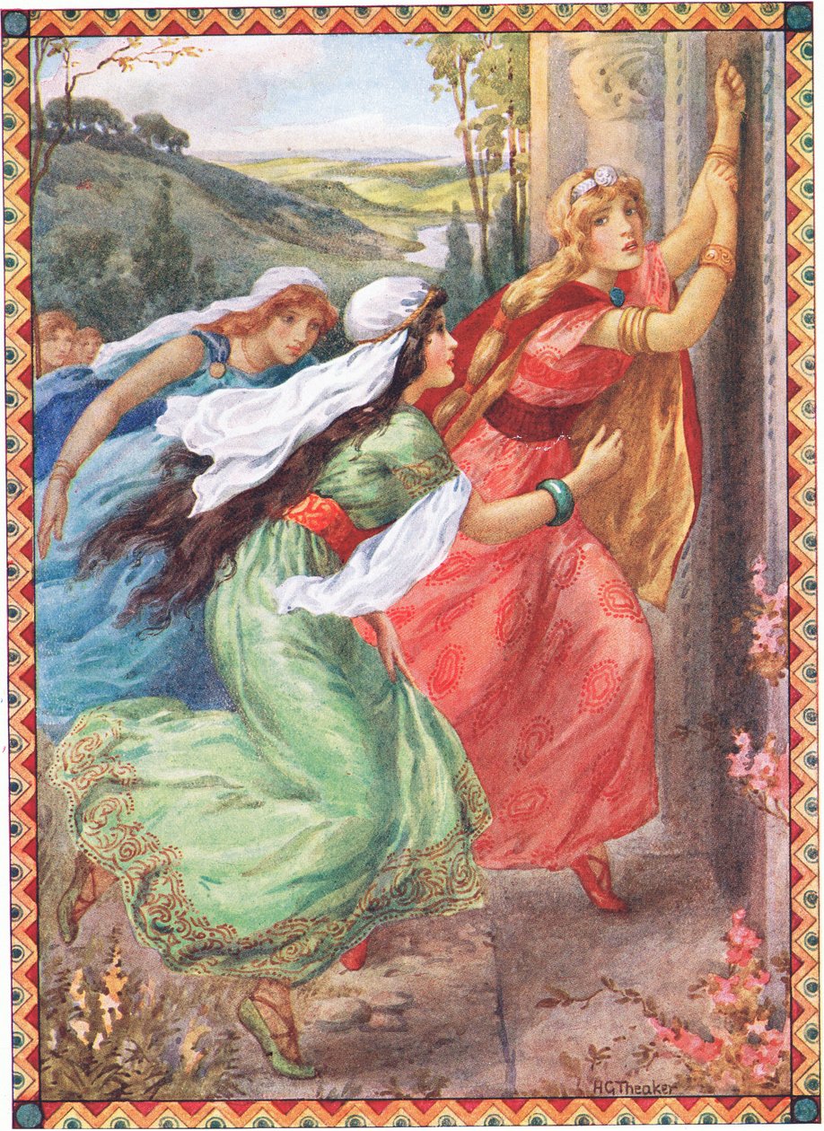 Emer reached the door first (from the Champions Portion) by Harry George Theaker