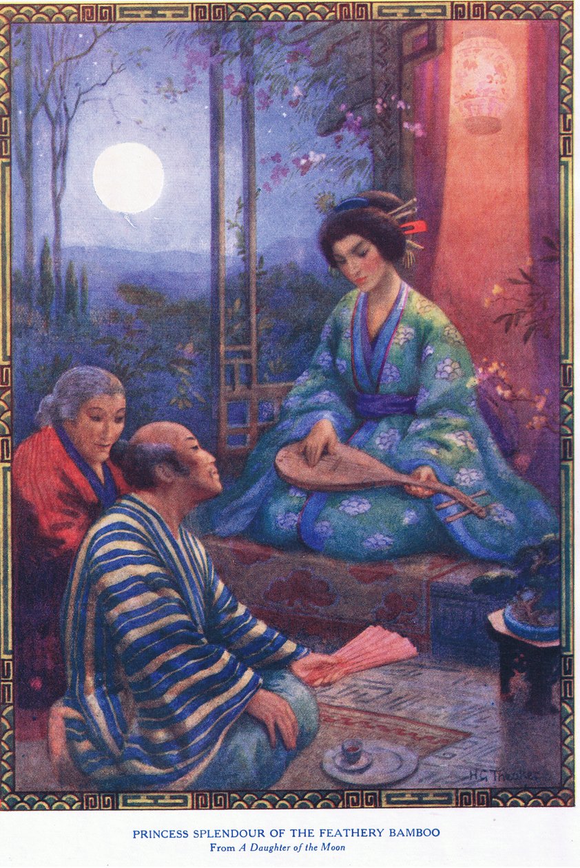 Princess Splendour of the feathery bamboo (from Daughter of the Moon) by Harry George Theaker