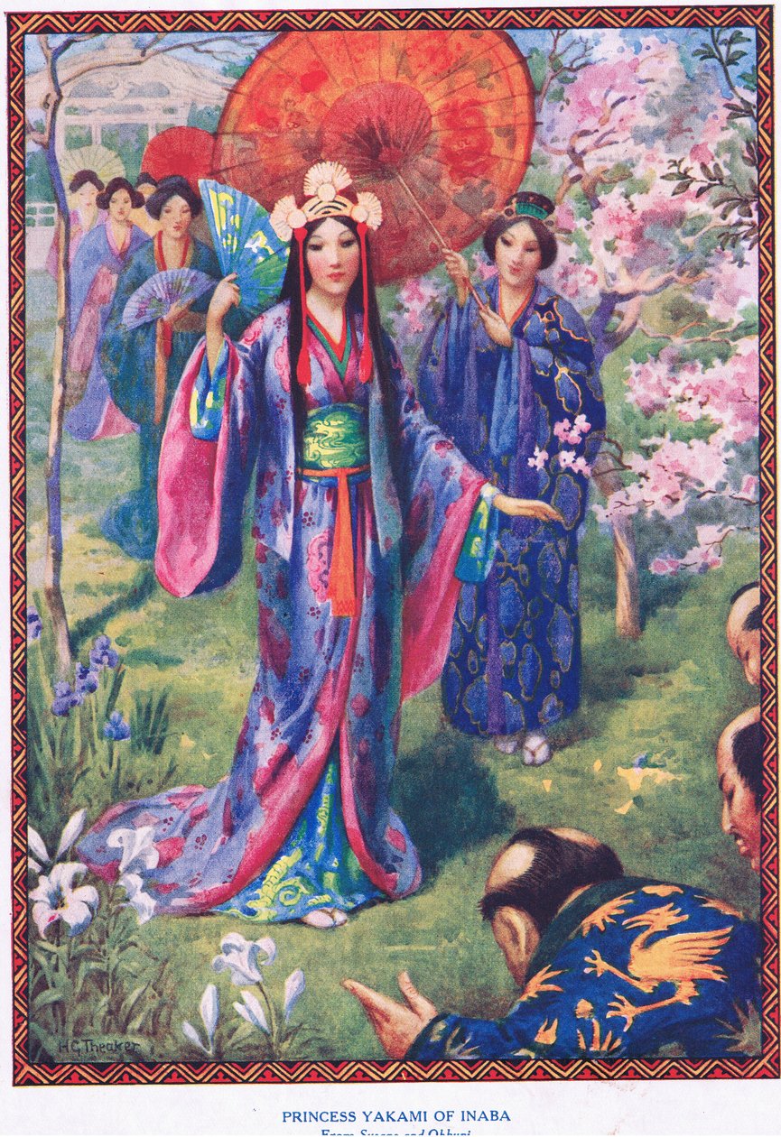 Princess Yakami of Inaba (from Susano and Ohkuni) by Harry George Theaker