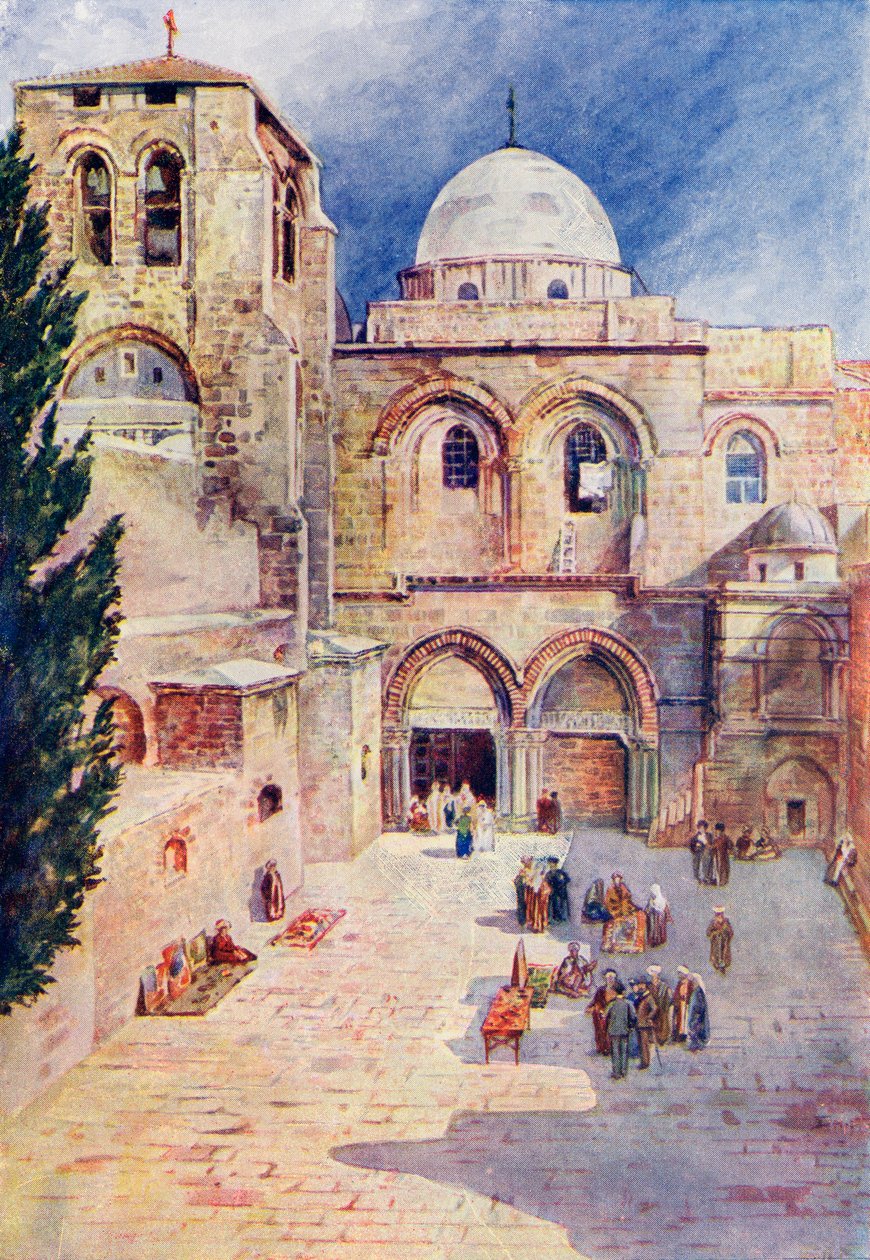 The Church of the Holy Sepulchre, Jerusalem, Palestine, c. 1910, from A Book of Modern Palestine by Richard Penlake by Harry Morley