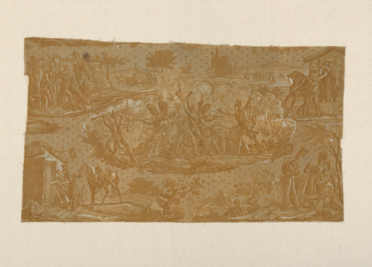 Cambronne at Waterloo (Furnishing Fabric) by Hartmann et Fils