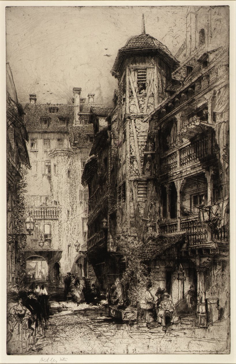 Cour de Corbeau, Strasbourg by Hedley Fitton